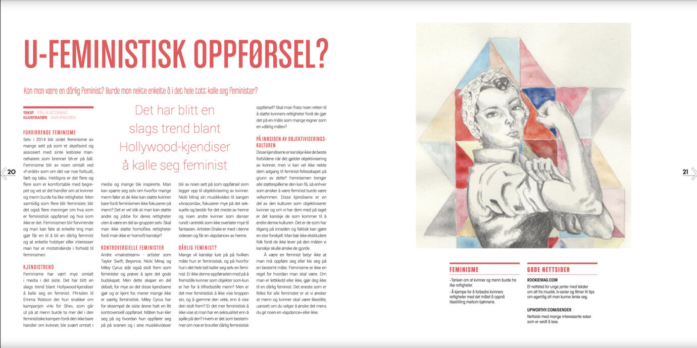 general examples of magazine-style work